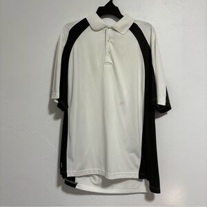 PING Performance Men's Large Short Sleeve Golf Polo White Black